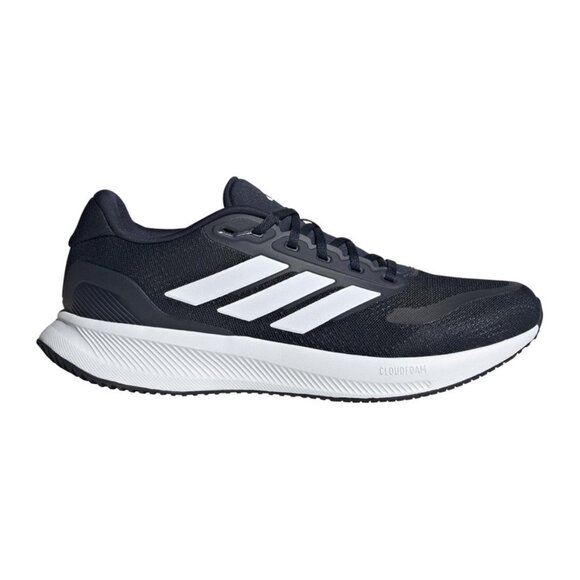 adidas Men's Run Falcon 5 Sneaker, Ink/White/Black, 9.5 Wide - Picture 1 of 8